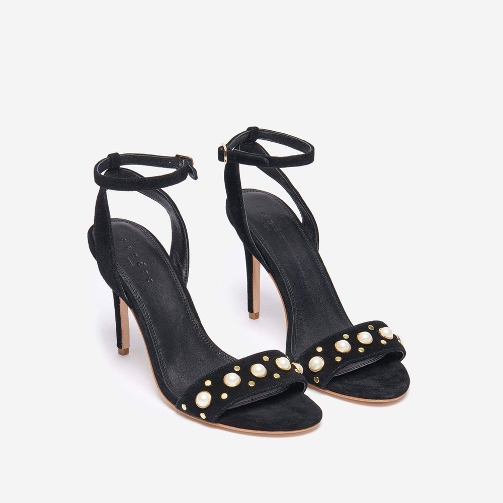 SANDRO Paris Classic Nina Pearl Heels NWT S9***